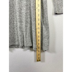 Minimalist Potter&rsquo;s Pot Women Small Gray Marl Long Sleeve Knit Skater Mini Dress