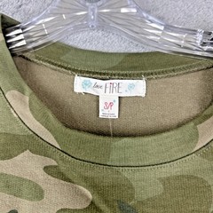 Love,Fire Dress Camo Small Long Sleeve Shirt Camouflage Tunic Military Grunge