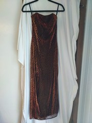 Jessica McClintock Gunne Sax Prom Party Dress Sz 5 Juniors Strapless Gown Y2K
