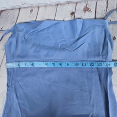WeWoreWhat Satin Charmeuse Cowl Midi Slate Blue 4 NWT
