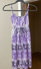 Surf Gear Dress Purple Tie Dye Coastal Boho Island Gypsy Bohemian Women&rsquo;s Small