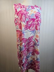 Aryeh Tropical Floral Sleeveless Dress Women&rsquo;s Size L UPF 50 Vacation Resortwear