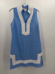 Pre-Owned Sail To Sable Blue Size Small Knee Length Sleeveless Dress