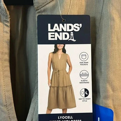 Lands&rsquo; End Ladies&rsquo; Tiered Midi Dress
