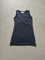 Rachel Roy sleeveless dark grey dress twisted-back Size M lightweight fabric