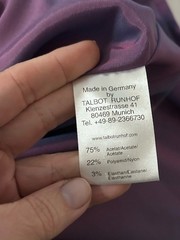 Talbot Runhof Duchess Satin Draped Cocktail Dress Blue EU 38 Fits US 4