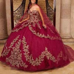 Glitter Green Quinceanera Dresses Ball Gown Gold Lace Applique With Cape Sweet16