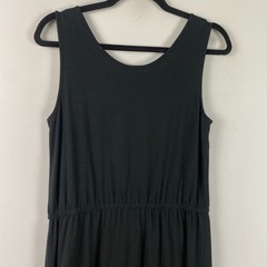 Talbots Maxi Dress Size Medium Petite Sleeveless Elastic Waist Stretch