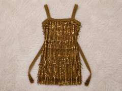 Alice + Olivia Gold Sequin Mini Dress Sleeveless Party Cocktail Women’s XS