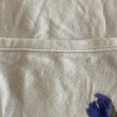 Grayse Sundress, Large, White, Purple, Rayon Blend, Dry Clean Only