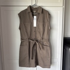 Thread & Supply – Utility Dress – XL – NWT – Army Green – Short Sleeve