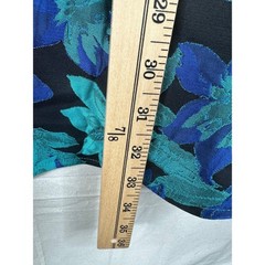 NWT Lulus Fantasy Blooms Black and Teal Floral Backless Mini Dress Size Medium
