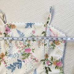 Evolutionary Floral Boho XL Cottagecore Coquette Mini Dress Bubble Hem Whimsical
