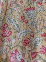 Daughters Of India Kyra Floral Cotton Mini Dress In Green Carnation Size Small