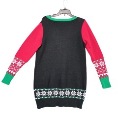 United States Sweaters Knit Holiday Christmas Elf Sweater Dress Sz XL Party Ugly