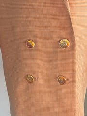 RRP £895 Yellow Orange White Blazer Dress UK6 Tailored Mini Dress Designer