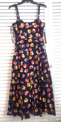 RACHEL Rachel Roy Floral Print Summer Belted Midi Sundress sz.12 New