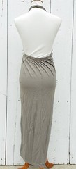 Michael Stars Hannah Womens Sage Sleeveless Cotton Blend Midi Halter Dress Sz L