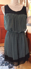 Enfocus Size 8P Dress Diamond Design Lined Sleeveless19&Prime; Bust 34.5&Prime; Long
