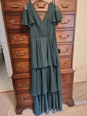 Lulu&rsquo;s « Sincerely Exquisite » Emerald Green Med New With Tags Floor Length Dress