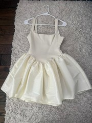 Delfi Collective ivory mini dress SIZE SMALL NEW NO TAGS