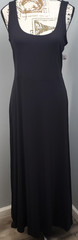 Old Navy Maxi Tank Dress Womens Medium Black Scoop Neck Comfort Apparel Slim Fit