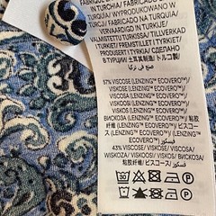 Boden Dress US Sz 16-18R Pleated Bodice Ruffle Bottom Long Slv Blue Paisley