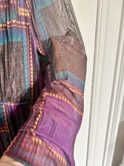 BNWT NEXT Chiffon Midi Dress UK Size 12 – Purple and Teal Boho, Artsy Style.