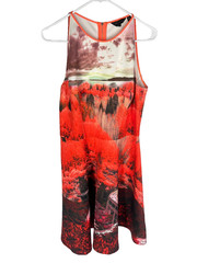 Ted Baker Dress Sleeveless Stretch Multi Color Womens Size 4