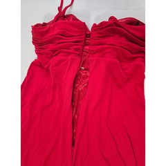 Laundry by Shelli Segal Red Ruched Sweetheart Maxi Dress Size 6 Evening Gown