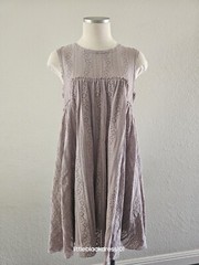 Free People Blush Colored Lace Sleeveless Shift Dress Size Small