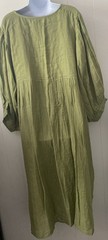 Daughters of India Kyra Dress Fern Green Sz 3XL Boho Sustainable Cotton *READ