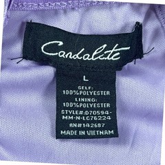 Candalite Floral Halter Midi Dress Purple Yellow Chiffon Satin Sash Size L