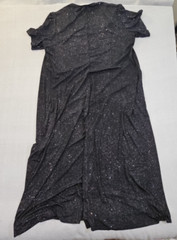 Delta Burke Collection Glitter Maxi Dress Women&rsquo;s Size 4X Black Cap Sleeve EUC