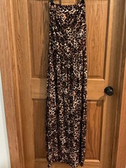 LASCANA Leopard Print Strapless Jersey Maxi Dress NWT – Women’s US 6 (EU 38)