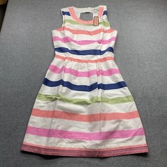 Vineyard Vines Dress Womens Size 2 Sleeveless Knee Length Pink White Striped NWT