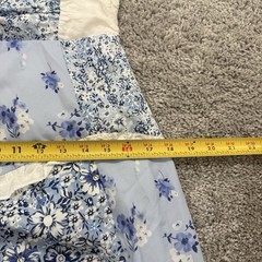 Cottagecore Babydoll Patchwork Maxi Dress S Fairy Romantic Coquette Prairie