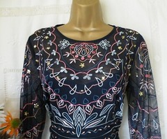 👗***MONSOON PRE-OWNED « JEANNINE NAVY » DRESS SIZE 22***👗