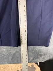 Calvin Klein Womens Navy Blue Sleeveless Sheath Dress Gold Back Zipper Size 4