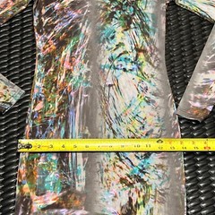 oh my love bodycon dress womens size small uk long multi colour