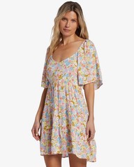 $66 Billabong Women’s Take A Chance Mini Dress Salt Crystal Size M