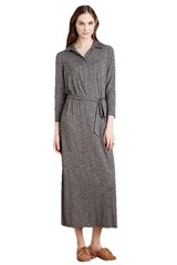 NEW Anthropologie Dolan Sarana women Midi Maxi Shirt Dress Size XS Gray Casual