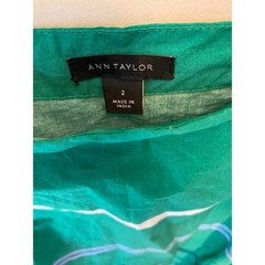 Ann Taylor off the shoulder poplin dress with belt and pockets