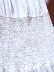 MUCHE et MUCHETTE ~ One Size ~ Strapless 100% TENCEL Smocked Cover-Up Dress c33