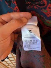 Missoni Multicolor Long Sleeve Knit Dress in Blue Red Green