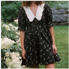 CHRISTY DAWN The Mischa Dress Noir Dancing Chamomile Size Small