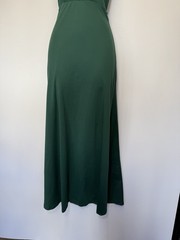 Shein Bottle Green Cut Out Maxi Dress Size XS UK 6