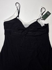 NWT Layered Mini Slip Dress – Wild Fable™ Black L: V Neck, Spaghetti Straps