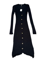 Free People Women’s Date Night Ribbed Cardigan Sweater Dress XS NWT