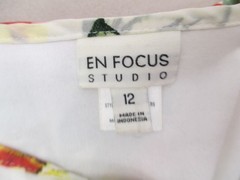En Focus Size 12 Womens Multicolor Floral Feminine Romantic Beauty Dress 655